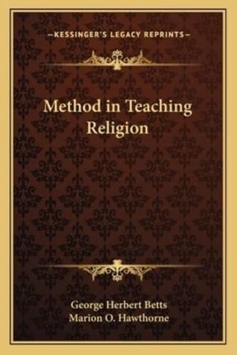 Method in Teaching Religion