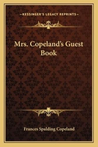 Mrs. Copeland's Guest Book