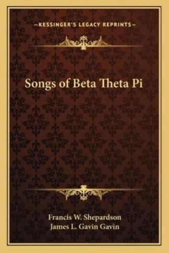 Songs of Beta Theta Pi