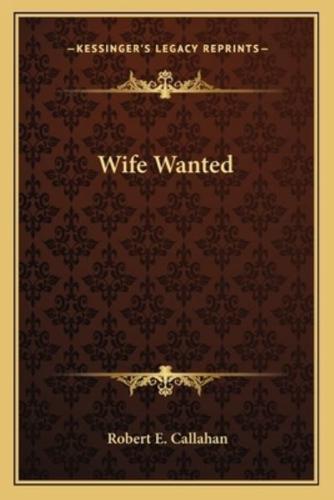 Wife Wanted