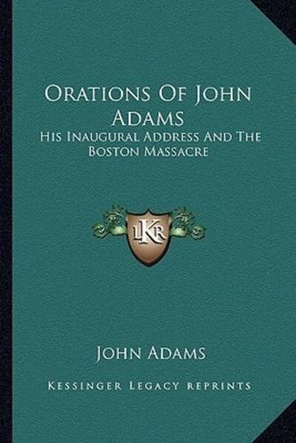 Orations Of John Adams