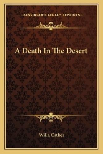 A Death In The Desert