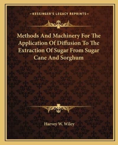 Methods And Machinery For The Application Of Diffusion To The Extraction Of Sugar From Sugar Cane And Sorghum