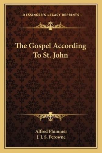 The Gospel According To St. John