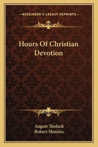 Hours Of Christian Devotion