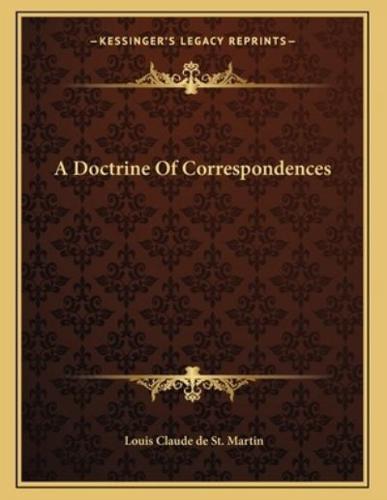 A Doctrine of Correspondences