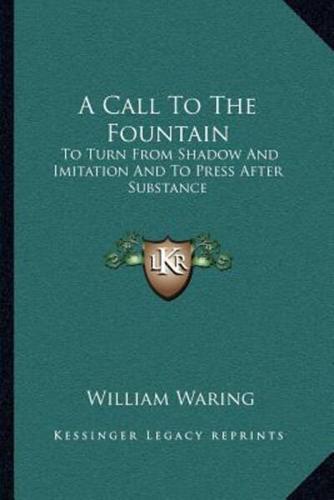 A Call To The Fountain