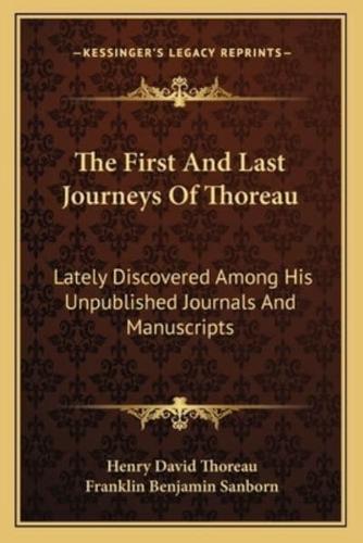 The First And Last Journeys Of Thoreau