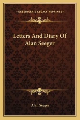 Letters And Diary Of Alan Seeger