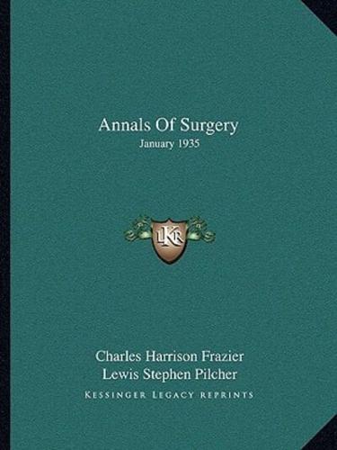 Annals Of Surgery