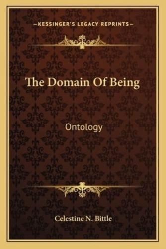 The Domain Of Being