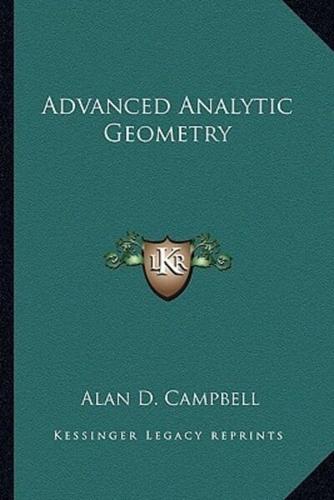 Advanced Analytic Geometry