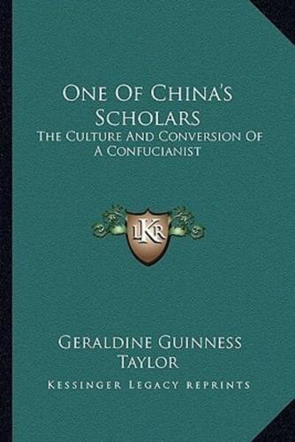 One Of China's Scholars