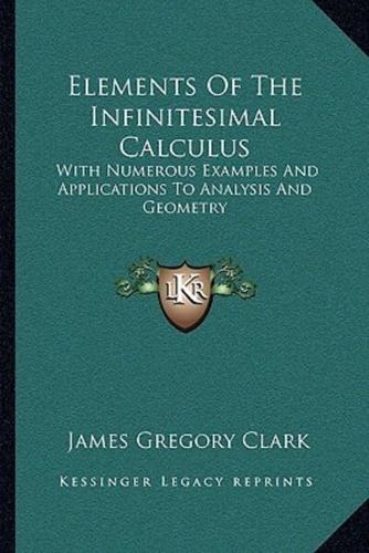 Elements Of The Infinitesimal Calculus