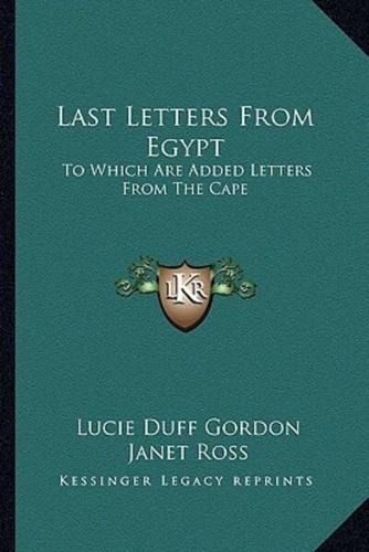 Last Letters from Egypt
