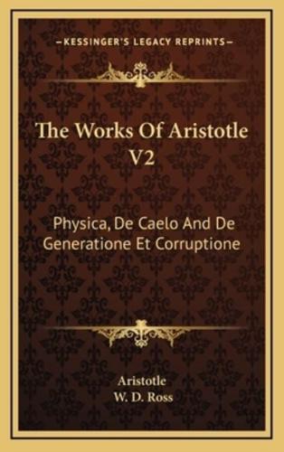 The Works Of Aristotle V2