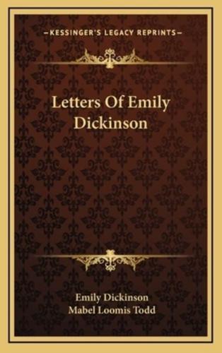 Letters Of Emily Dickinson