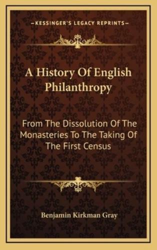 A History of English Philanthropy