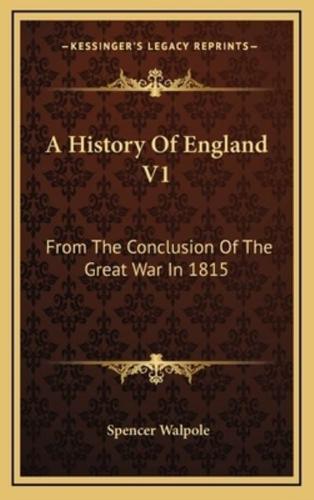 A History Of England V1