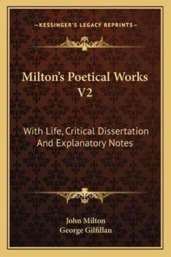 Milton's Poetical Works V2