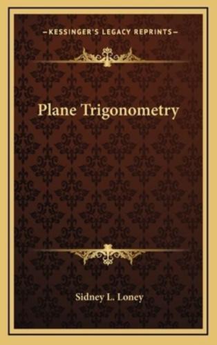 Plane Trigonometry