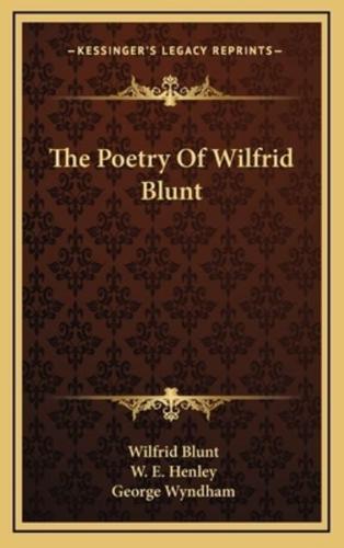 The Poetry of Wilfrid Blunt