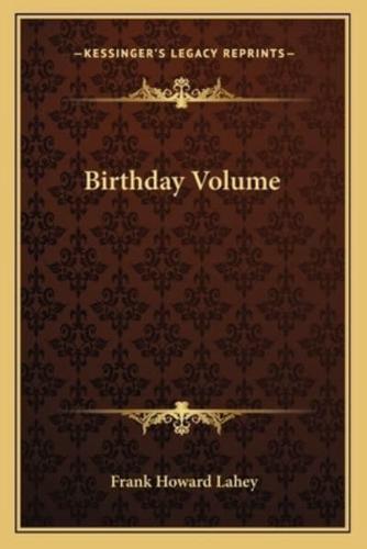 Birthday Volume