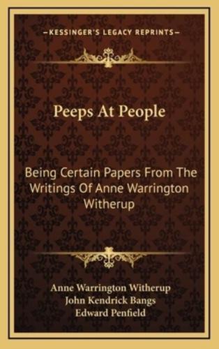 Peeps at People