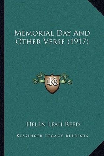 Memorial Day And Other Verse (1917)