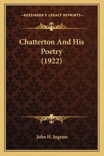 Chatterton And His Poetry (1922)