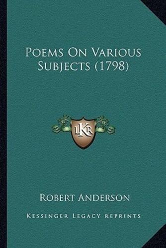 Poems on Various Subjects (1798)