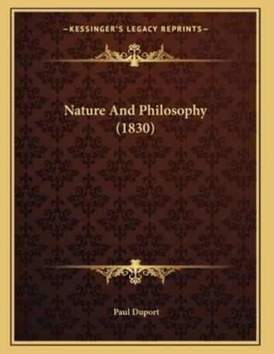 Nature And Philosophy (1830)