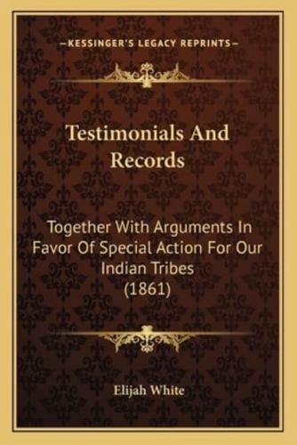 Testimonials And Records