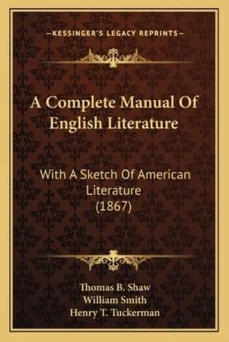 A Complete Manual Of English Literature