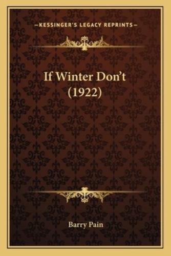 If Winter Don't (1922)