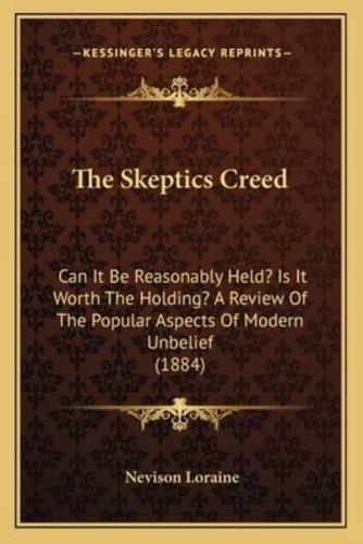 The Skeptics Creed