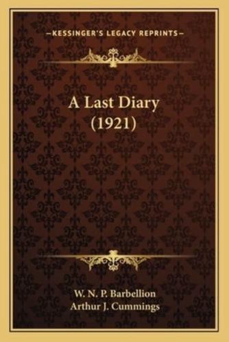 A Last Diary (1921)