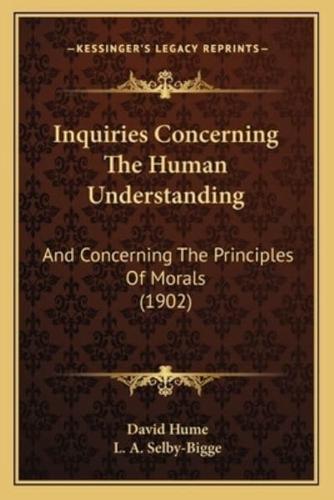 Inquiries Concerning The Human Understanding