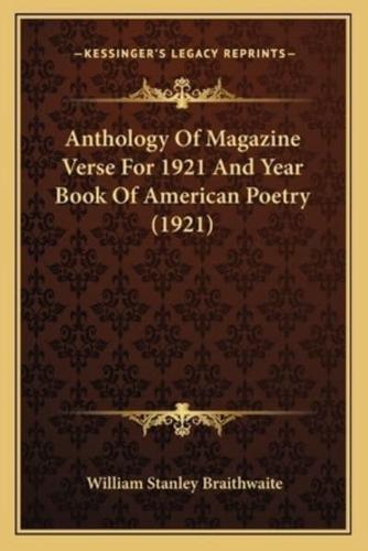 Anthology Of Magazine Verse For 1921 And Year Book Of American Poetry (1921)