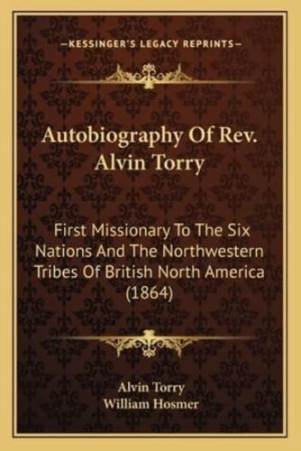 Autobiography Of Rev. Alvin Torry