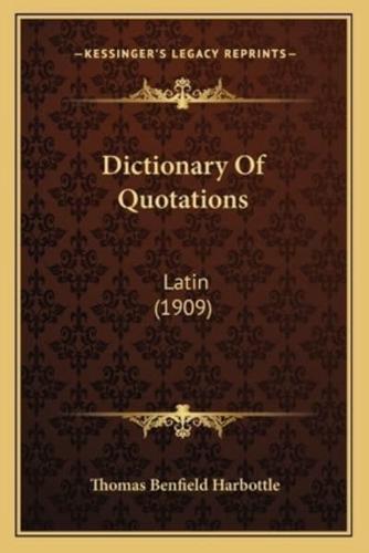 Dictionary Of Quotations