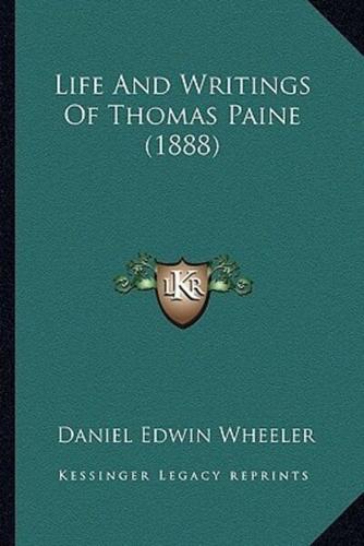 Life And Writings Of Thomas Paine (1888)