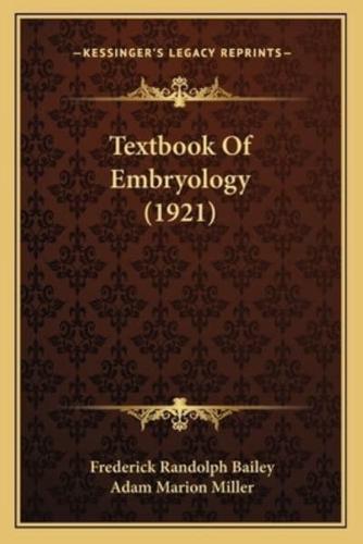 Textbook Of Embryology (1921)