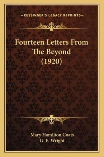 Fourteen Letters From The Beyond (1920)