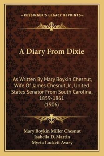 A Diary From Dixie