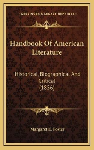 Handbook of American Literature