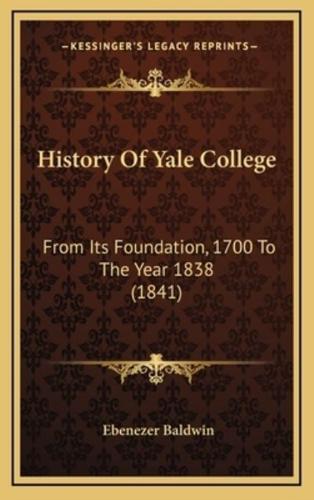 History Of Yale College