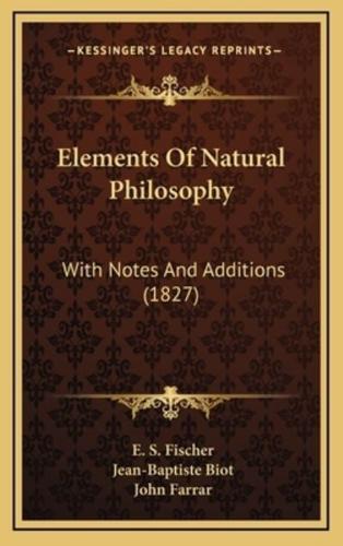 Elements of Natural Philosophy