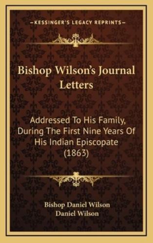 Bishop Wilson's Journal Letters