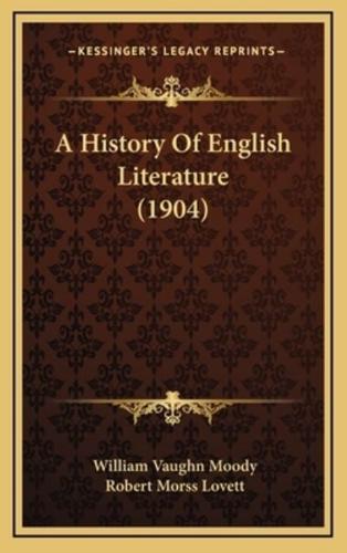 A History Of English Literature (1904)